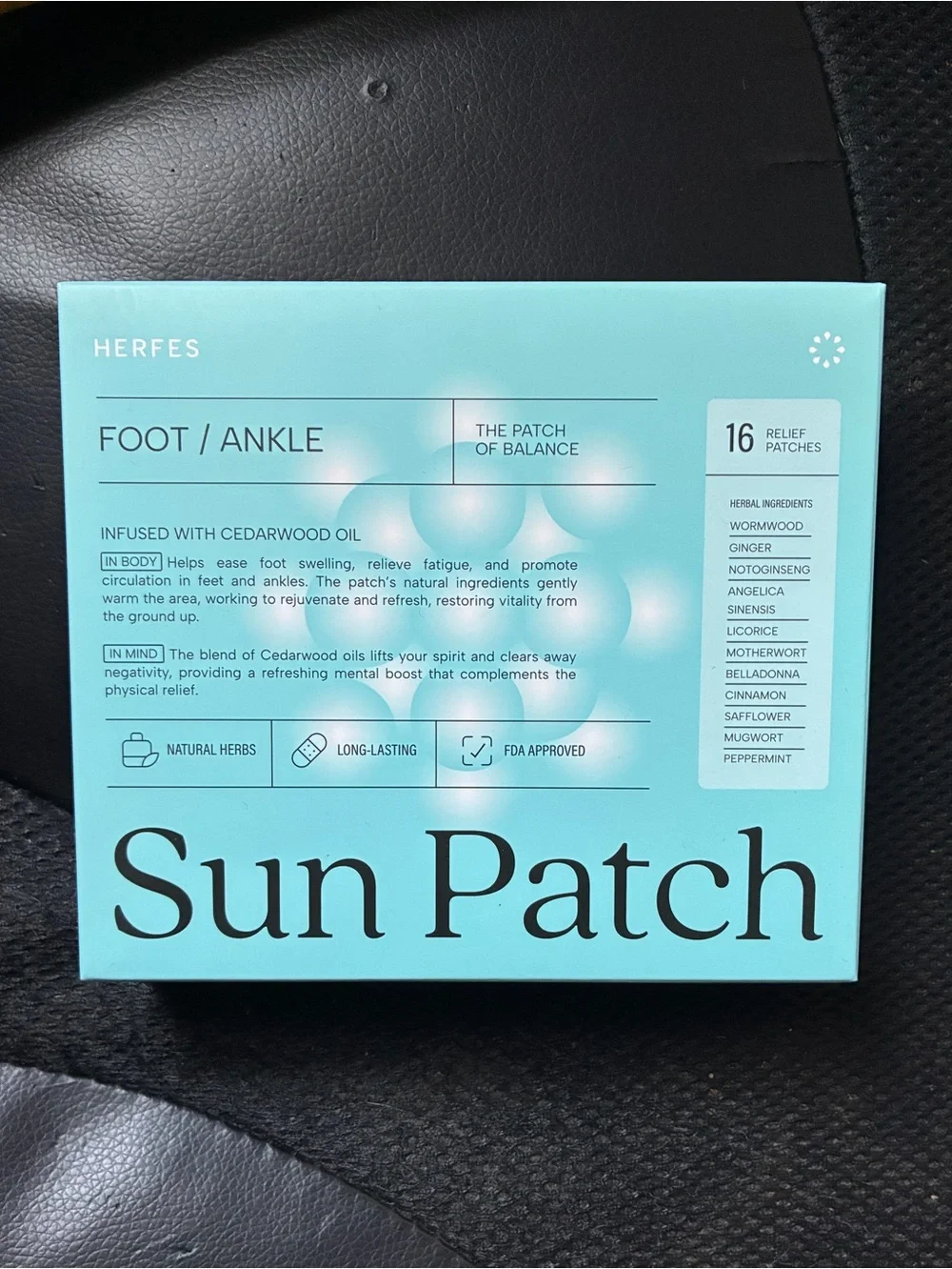 Foot & Ankle Sun Patch -Cedarwood Relief Patches